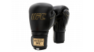 Премиальные тренировочные перчатки на липучке UFC (Чёрные 12 Oz)