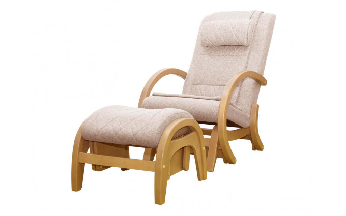 Массажное кресло-качалка EGO TWIST EG-2004 SHIMO Бежевый (TONY12) с пуфом Массажное кресло-качалка EGO TWIST EG-2004 SHIMO Бежевый (TONY12) с пуфом